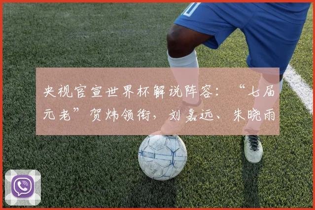 央视官宣世界杯解说阵容：“七届元老”贺炜领衔，刘嘉远、朱晓雨在列